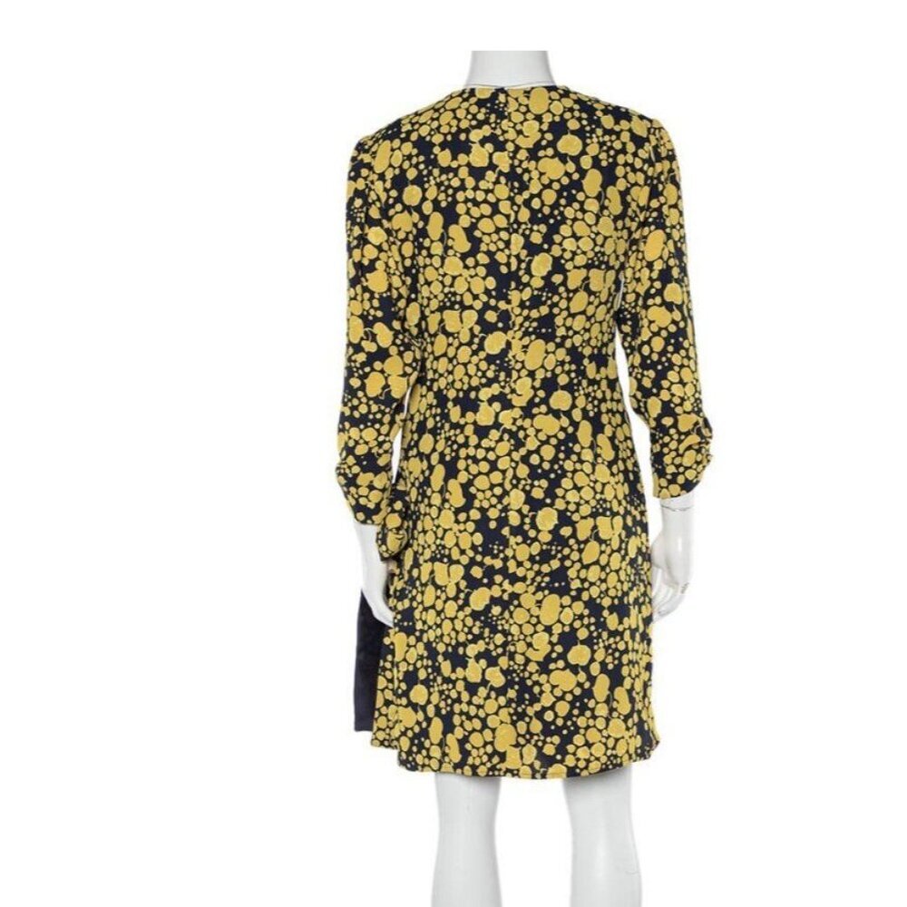 Victoria Beckham Crepe Faux Wrap Mini Dress sz 6 Retail $1200 Party Bow Luxury - Picture 2 of 11